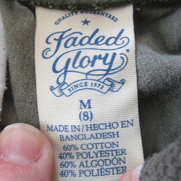 Faded Glory Pull On Bermuda Shorts Youth Boys Size 8 Medium Green Camouflage - Picture 2 of 3